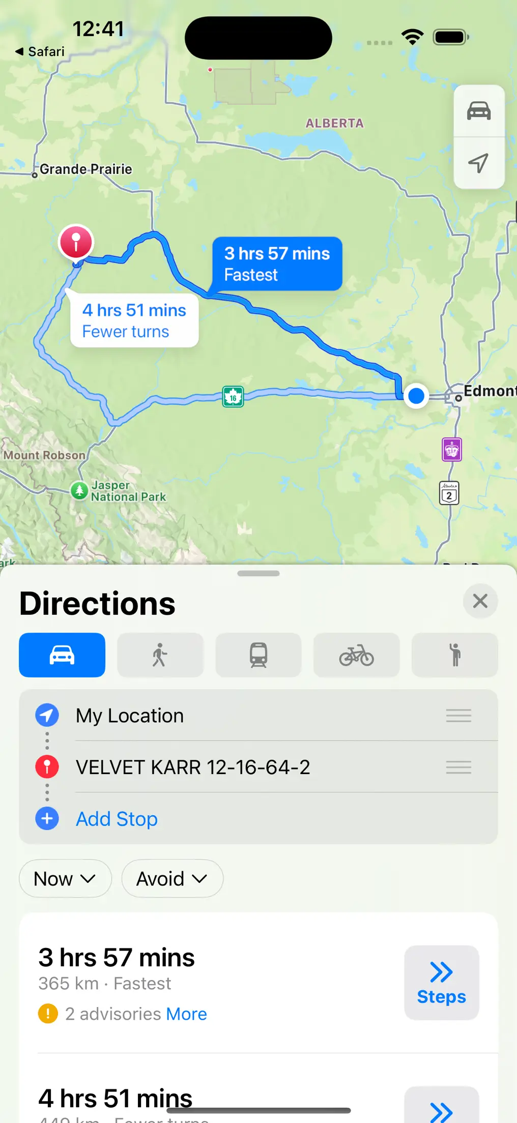 Precise driving directions to well site surface location